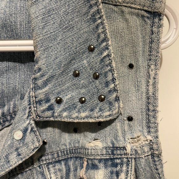 Ripped Denim Vest - Picture 5 of 7